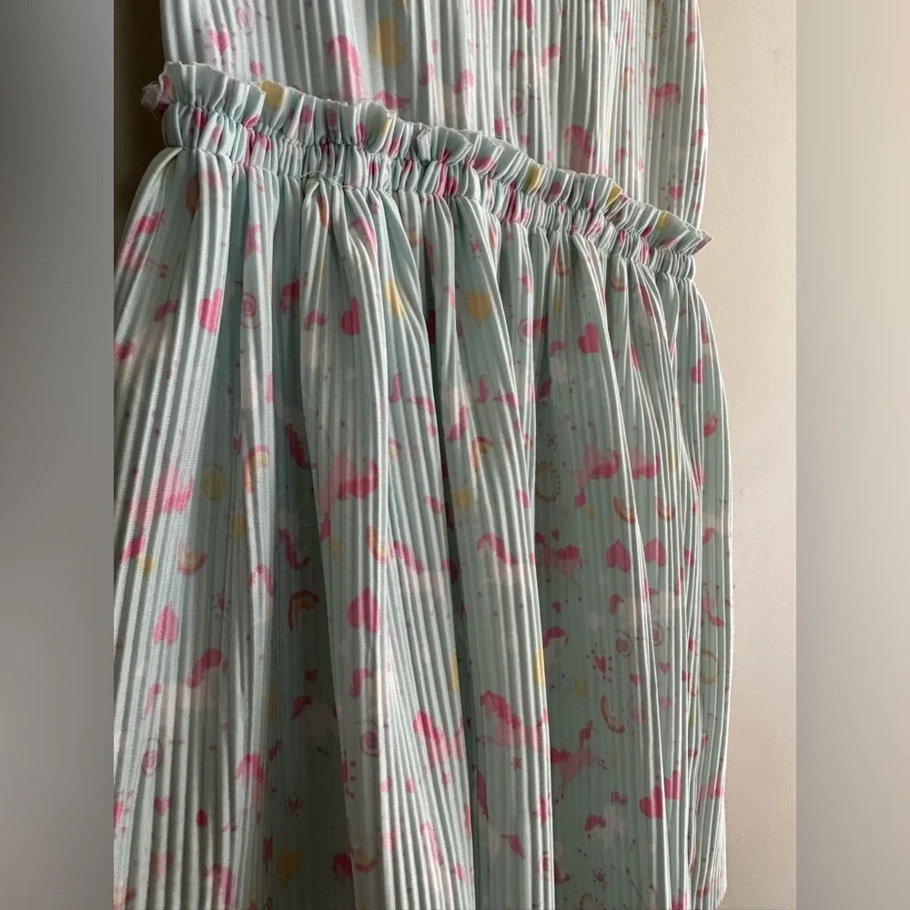Light blue unicorn dress size 6X